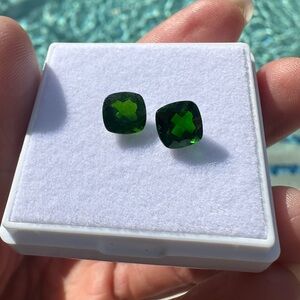 3ct Pair of Chrome Diopsides